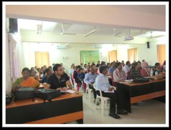 A view of an ongoing classroom session